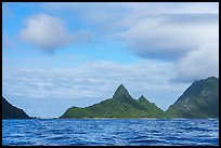 Asaga Strait Bridge and Sunuitao Peak. American Samoa ( color)