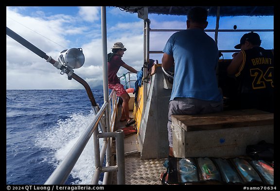 Aboard alia fishing boat. American Samoa (color)