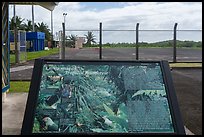 Tropical rainforest interpretive sign, Fitiuta Airport, Tau Island. National Park of American Samoa ( color)