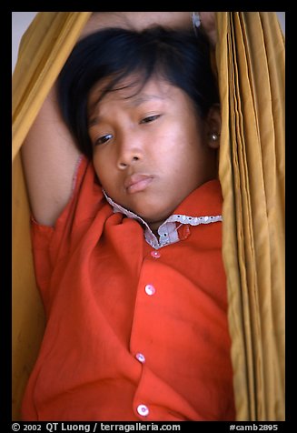 Young kid. Phnom Penh, Cambodia (color)