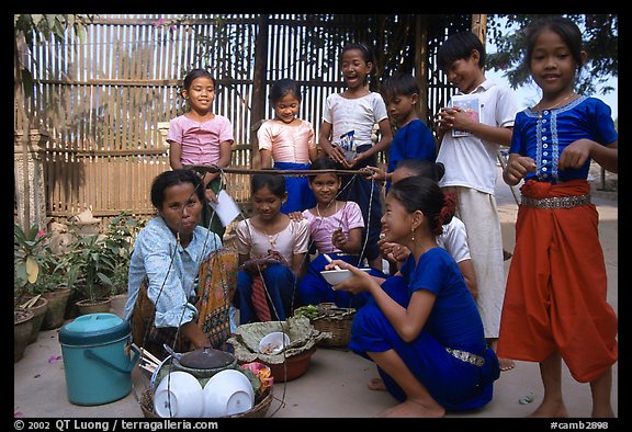 School break. Phnom Penh, Cambodia (color)