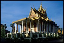 Silver Pagoda, Royal palace. Phnom Penh, Cambodia (color)