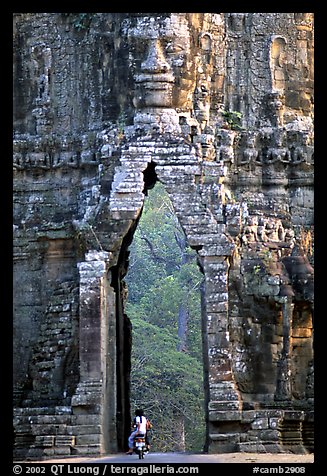 Gate of temple complex. Angkor, Cambodia (color)