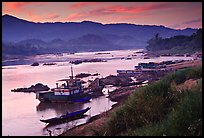 Sunset in Huay Xai. Laos ( color)