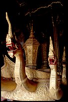 Funeral vehicle at Wat Xieng Thong. Luang Prabang, Laos