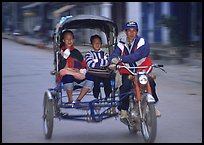 Motorized rickshaw, typical of this area. Luang Prabang, Laos