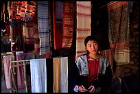 Crafts for sale in Ban Xang Hai village. Laos ( color)