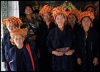 Women from Shan state visiting. Myanmar