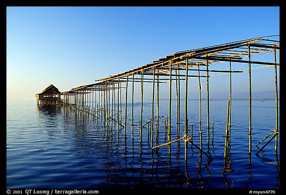 Stilts huts. Inle Lake, Myanmar (color)