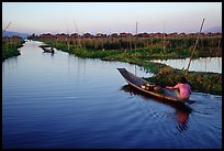 Floating gardens and village. Inle Lake, Myanmar