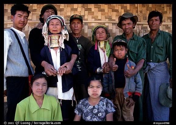 Padaung people, Kalaw. Shan state, Myanmar (color)