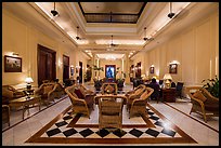 Lobby of the Strand Hotel. Yangon, Myanmar ( color)