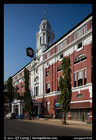 Custom house. Yangon, Myanmar (color)