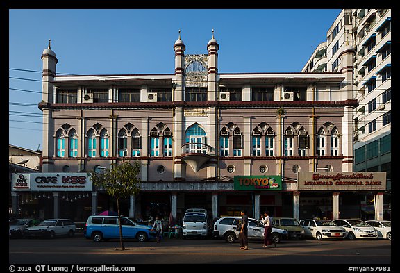 Cholia Jam-E Mosque. Yangon, Myanmar (color)