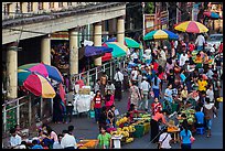 Street market. Yangon, Myanmar ( color)