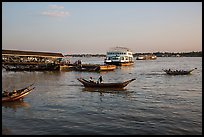 Yangon River at Sinodan pier. Yangon, Myanmar ( color)