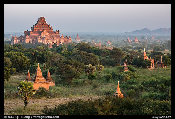 View from Shwesandaw. Bagan, Myanmar