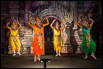 Dancers in traditional costume. Bagan, Myanmar ( color)