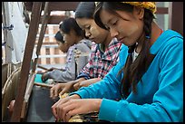 Weaving workshop. Amarapura, Myanmar ( color)
