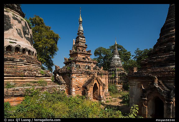 Daw Gyan Pagoda complex, Ava. Myanmar (color)