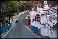 Road up Sagaing Hill, Sagaing. Myanmar ( color)