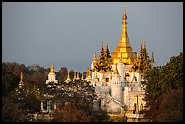 Pagoda on Sagaing Hill. Myanmar ( color)