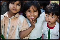 Schoolgirls, Nyaung Shwe. Inle Lake, Myanmar ( color)