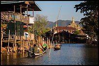 Canal in Ywama Village. Inle Lake, Myanmar ( color)