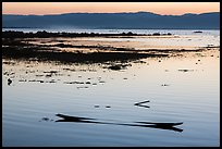 Sunken canoe at sunset. Inle Lake, Myanmar ( color)