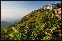 Kelasa Hilltop with golden rock in the distance. Kyaiktiyo, Myanmar ( color)