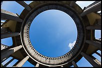 Looking up Taukkyan War Memorial. Bago, Myanmar ( color)