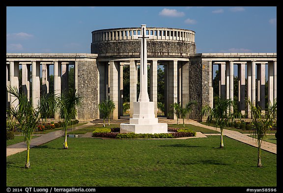 Allied War Cemetery. Bago, Myanmar (color)