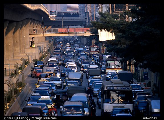 Rush hour. Bangkok, Thailand (color)