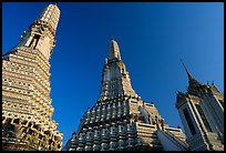 Towers of the Wat Arun. Bangkok, Thailand (color)