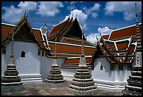 Wat Pho, the oldest and largest Wat in Bangkok. Bangkok, Thailand (color)