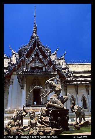 Temple in Ayuthaya style. Muang Boran, Thailand