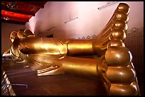 Reclining buddha in Phra Pathom Wat. Nakhon Pathom, Thailand