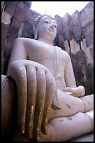 Monumental Buddha image, Wat Si Chum. Sukothai, Thailand