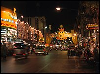 Night Bazaar, a legacy of the original Yunnanese trading caravans. Chiang Mai, Thailand