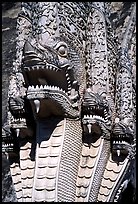 Nagas at Wat Chedi Luang. Chiang Mai, Thailand