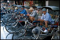 Tricycle drivers. Chiang Rai, Thailand ( color)