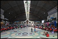 Main hall of Hualamphong train station. Bangkok, Thailand ( color)