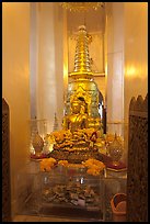 Central Buddha image, Wat Saket. Bangkok, Thailand (color)