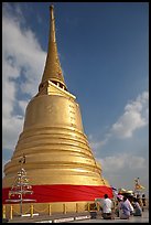 Chedi on top of Phu Kaho Thong. Bangkok, Thailand