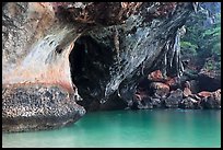 Sea cave, Rai Leh. Krabi Province, Thailand