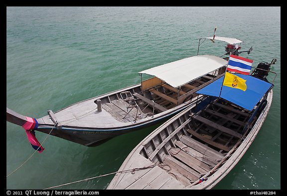 Two boats, Ao Nammao. Krabi Province, Thailand (color)