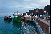 Pier at dusk, Ao Ton Sai, Ko Phi Phi. Krabi Province, Thailand