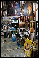 Art studio, Tonsai village, Ko Phi-Phi island. Krabi Province, Thailand