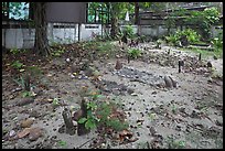 Muslim burying grounds, Ko Phi-Phi island. Krabi Province, Thailand (color)