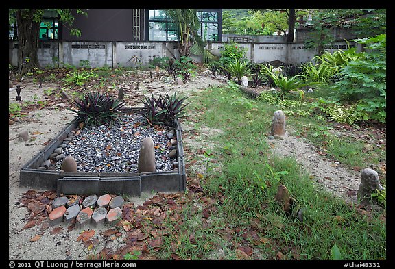 Muslim graveyard, Ko Phi-Phi Don. Krabi Province, Thailand (color)